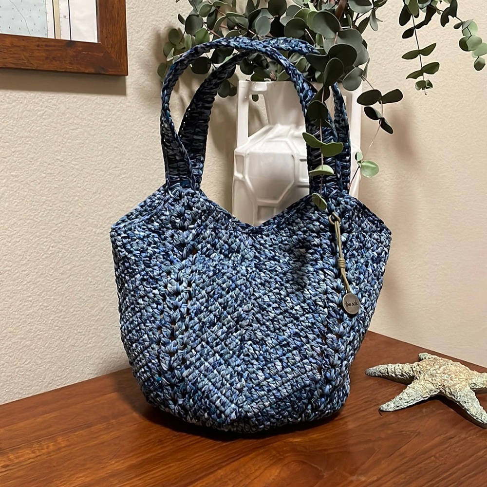THE SAK Gaia Top Handle Tote Bag Medium Hobo Recycled Plastic